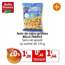 Coccinelle Supermarché Noix de cajou grillées belle france offre