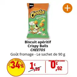 Coccinelle Supermarché Biscuit apéritif crispy balls cheetos offre