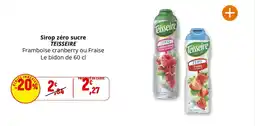 Coccinelle Supermarché Sirop zéro sucre teisseire offre