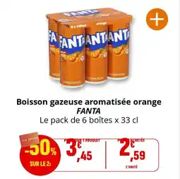Coccinelle Supermarché Boisson gazeuse aromatisée orange fanta offre