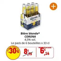Coccinelle Supermarché Bière blonde corona offre