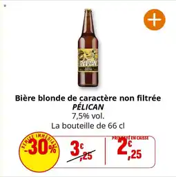 Coccinelle Supermarché Bière blonde de caractère non filtrée pelican offre