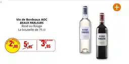 Coccinelle Supermarché Vin de bordeaux aoc beaux parleurs offre