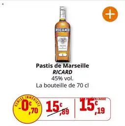 Coccinelle Supermarché Pastis de marseille ricard offre