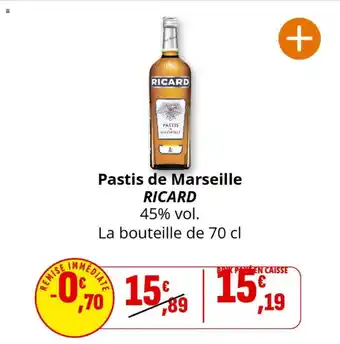 Coccinelle Supermarché Pastis de marseille ricard offre