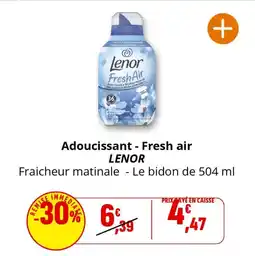 Coccinelle Supermarché Adoucissant fresh air lenor offre