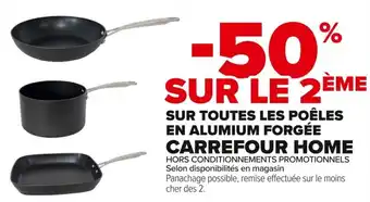 Carrefour Market Sur toutes les poêles en alumium forgée carrefour home offre