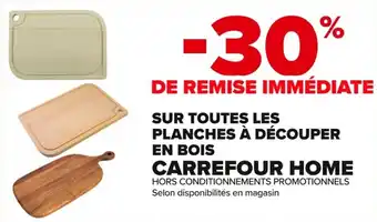Carrefour Market Sur toutes les planches à découper en bois carrefour home offre