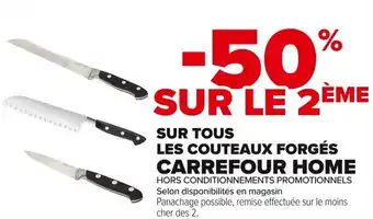 Carrefour Market Sur tous les couteaux forgés carrefour home offre