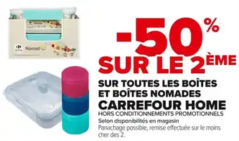 Carrefour Market Sur toutes les boîtes et boîtes nomades carrefour home offre