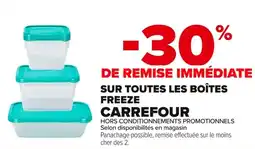 Carrefour Market Sur toutes les boîtes freeze carrefour offre