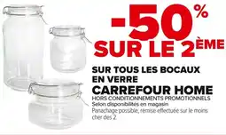 Carrefour Market Sur tous les bocaux en verre carrefour home offre