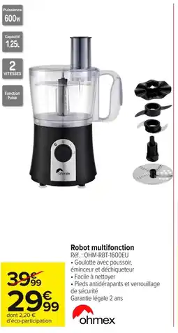 Carrefour Market Robot multifonction ohmex offre