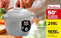 Carrefour Market Cookeo+ gris offre