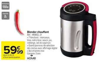 Carrefour Market Blender chauffant offre