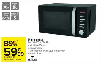 Carrefour Market Micro-ondes HOME offre