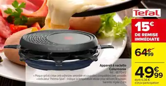Carrefour Market Appareil à raclette colormania offre