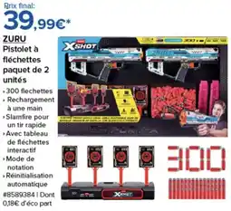 Costco Zuru pistolet à fléchettes paquet de 2 unités offre