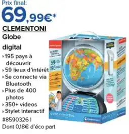 Costco Clementoni globe digital offre