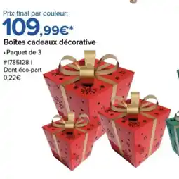Costco Boîtes cadeaux décorative offre