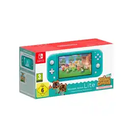 Carrefour NINTENDO Console Nintendo Switch Lite Turquoise + Animal Crossing New Horizons offre