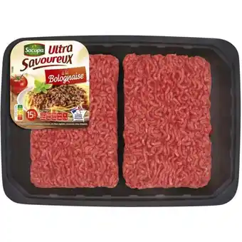 Carrefour SOCOPA (SOCOPA CHERR Haché de bœuf ultra savoureux 15% M.G. à la bolognaise SOCOPA offre