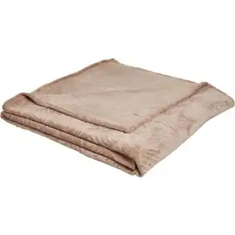 Carrefour TEX BASIC Couverture flanelle embossée offre