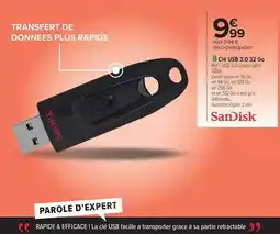 Carrefour Sandisk - cl usb 3.0 32 go offre