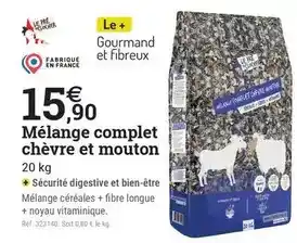 Espace emeraude Complet - mélange chèvre et mouton offre