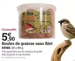 Espace emeraude Cap - boules de graisse sans filet seau offre