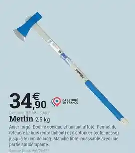 Espace emeraude Merlin offre