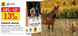 Espace emeraude Optimum - aliment cheval offre