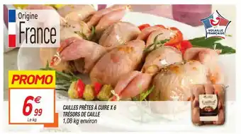 Cailles prêtes à cuire X 6 trésors de caille