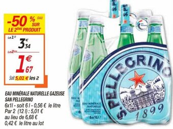 Netto Eau minérale naturelle gazeuse san pellegrino offre