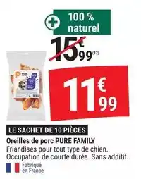 Gamm vert Pure family - le sachet de 10 pièces offre