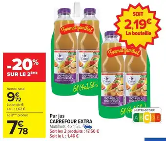 Carrefour Market Pur jus carrefour extra offre