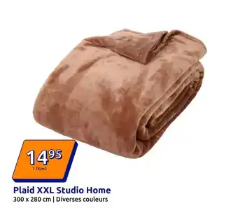 Action Plaid xxl studio home offre