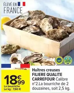 Carrefour Carrefour - huîtres creuses filiere qualite offre