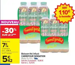 Carrefour Market Boisson thé infusé carrefour sensation offre