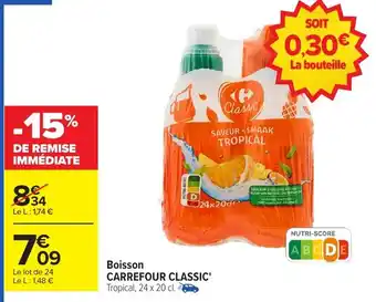Carrefour Market Boisson carrefour classic offre
