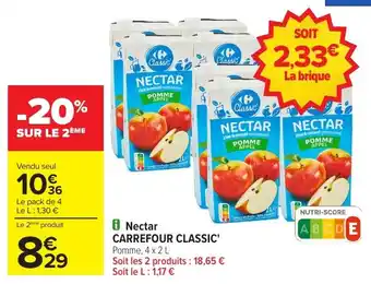 Carrefour Market Nectar carrefour classic offre