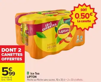 Carrefour Market Ice tea lipton offre