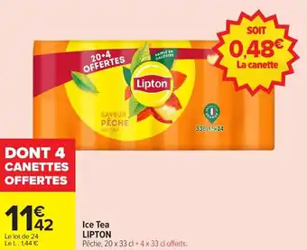 Carrefour Market Ice tea lipton offre