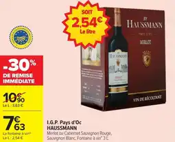 Carrefour Market I.g.p. pays d'oc haussmann offre