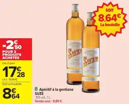 Carrefour Market Apéritif à la gentiane suze offre