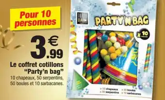 Bazarland Le coffret cotillons "party'n bag" offre