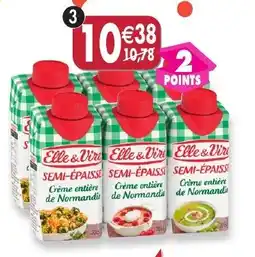 Maximo Lot de 2x3 briques de crème semi-épaisse entière de normandie 30% mg offre