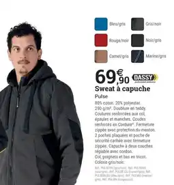 Espace emeraude DASSY Sweat à capuche offre