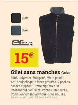 Espace emeraude Gilet sans manches offre