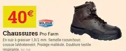 Espace emeraude SOLIDUR Chaussures Pro Farm offre